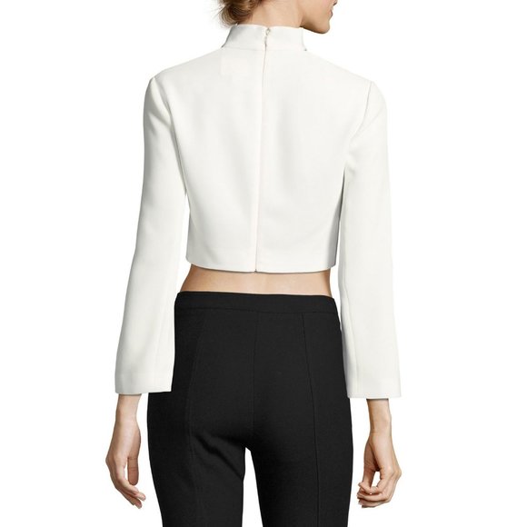 Cinq à Sept “Amara” choker collar crop top — BNWT - Picture 4 of 6